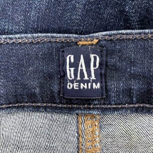 Gap Denim Jeans Women's Favorite Jegging Distressed Stretchy Dark Wash size 25 - Picture 6 of 9